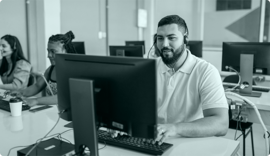 Remote electrician providing expert video assistance